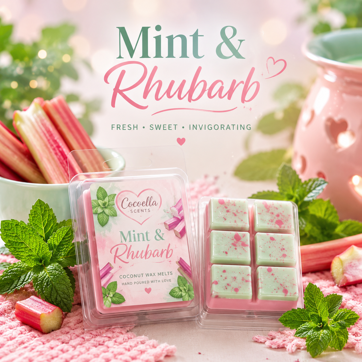 Fresh Mint & Rhubarb